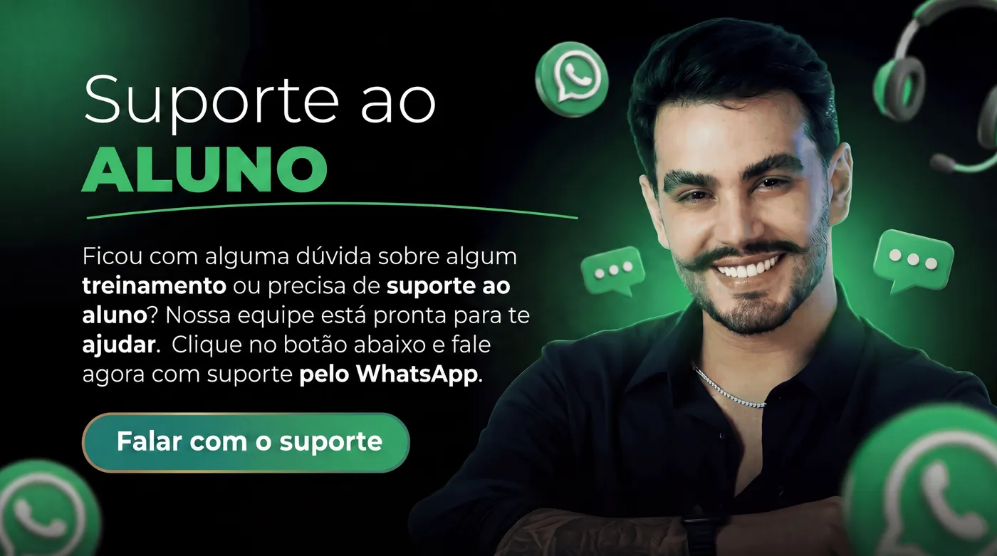 Suporte ao aluno pelo WhatsApp